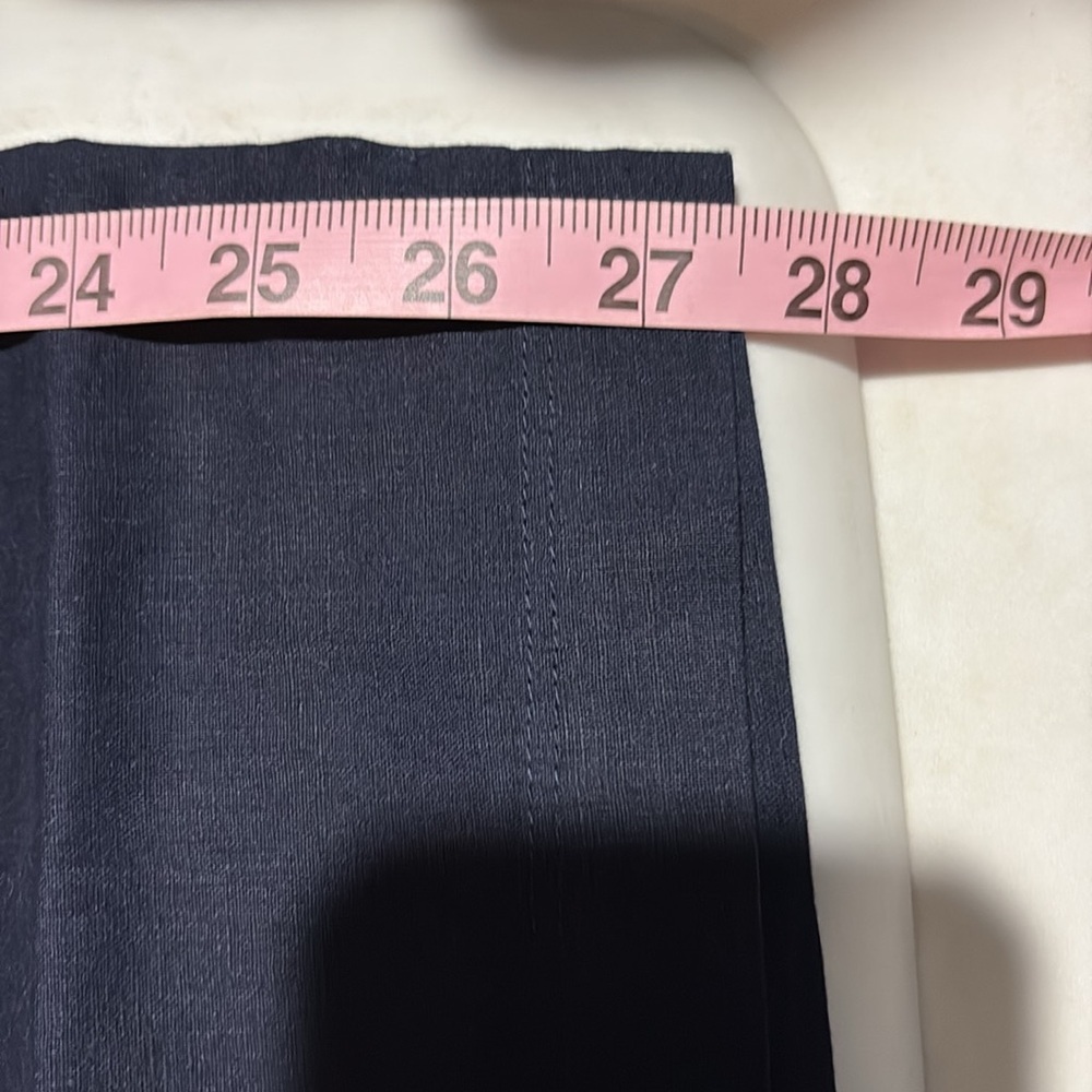 Banana Republic, Dark navy, Linen capri pants - Picture 6 of 7